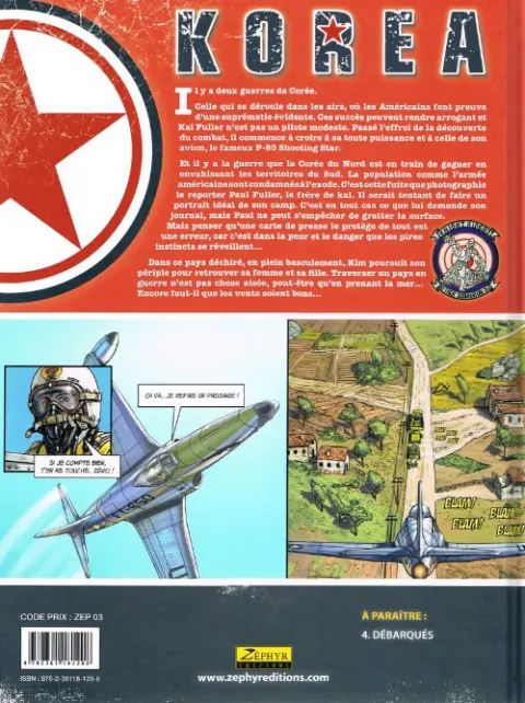 Verso de l'album Korea Tome 3 Je suis mon ennemi