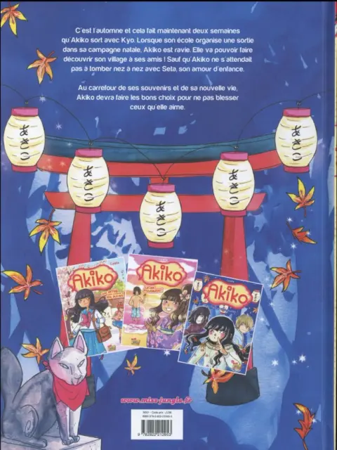 Verso de l'album Akiko Tome 3 Retour aux sources !