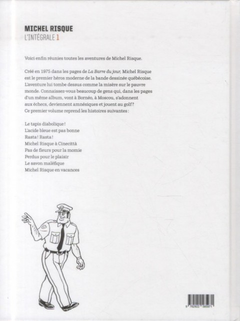 Verso de l'album Les aventures de Michel Risque 1 L'Intégrale