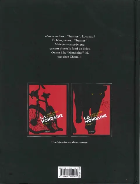 Verso de l'album La Mondaine Tome 1