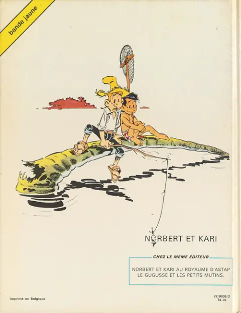 Verso de l'album Norbert et Kari Tome 1 Au royaume d'Astap