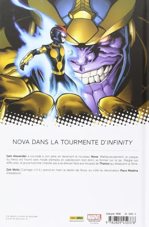 Verso de l'album Nova Tome 2 Le Rookie