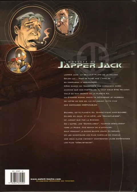 Verso de l'album L'Odyssée de Japper Jack Tome 1 La pompe à climat