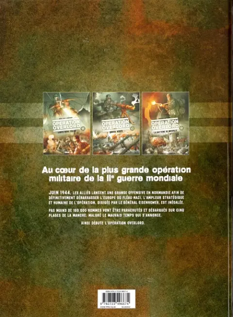 Verso de l'album Opération Overlord Tome 2 Omaha beach
