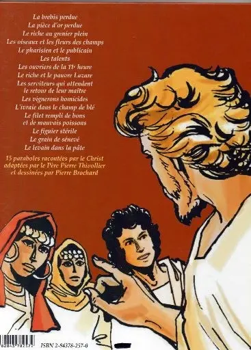 Verso de l'album Paraboles Premier Tome La brebis perdue