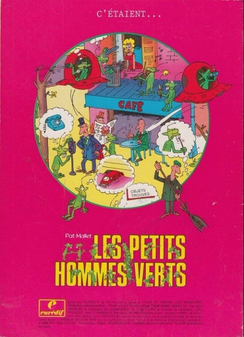 Verso de l'album Les Petits hommes verts Tome 2 En vert et contre tous