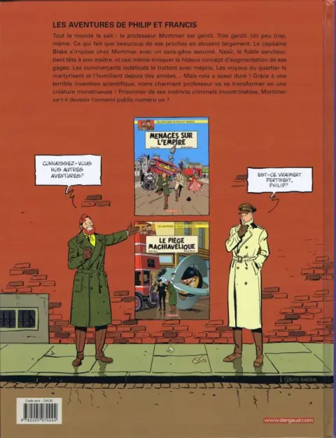 Verso de l'album Les Aventures de Philip et Francis Tome 3 S.O.S. Météo