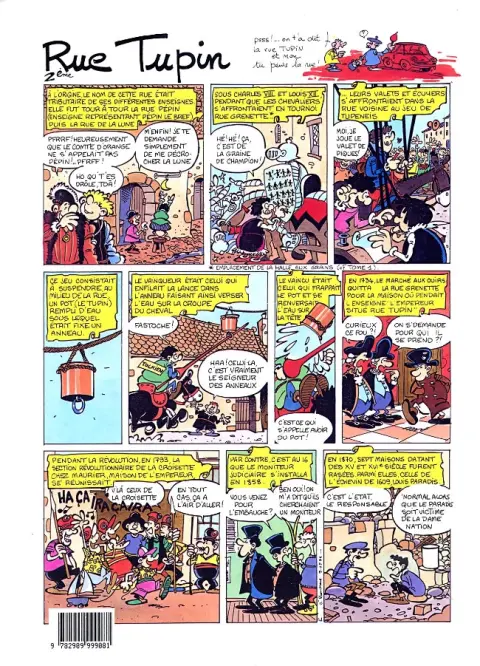 Verso de l'album Le Professeur Godillot présente Tome 2 La fabuleuse histoire des rues de Lyon 2 - Les rues, le retour!