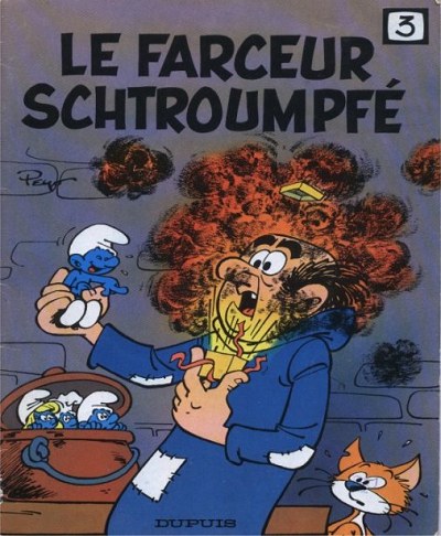 Couverture de l'album Les Schtroumpfs Tome 3 Le farceur schtroumpfé