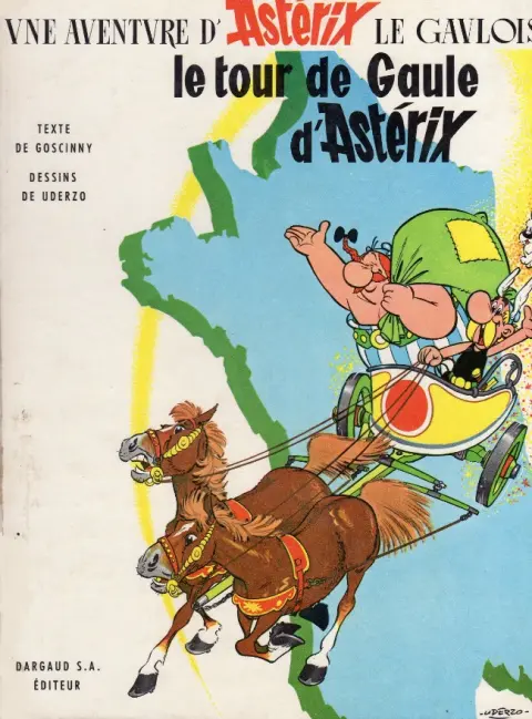 Couverture de l'album Astérix Tome 5 Le tour de Gaule d'Astérix