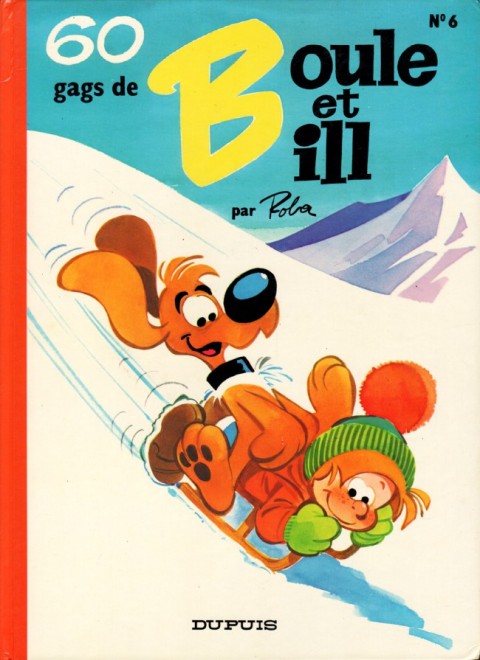 Couverture de l'album Boule et Bill N° 6 60 gags de Boule et Bill