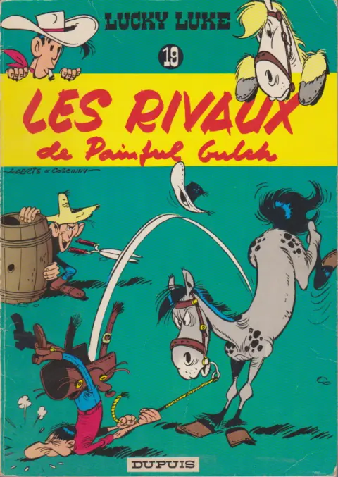 Couverture de l'album Lucky Luke Tome 19 Les rivaux de Painful Gulch