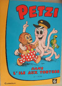 Couverture de l'album Petzi Tome 6 Petzi dans l'ile aux tortues