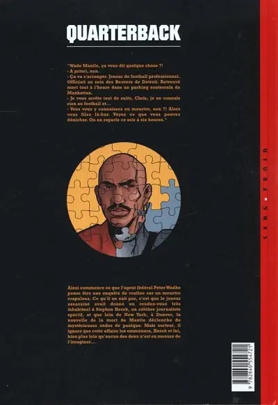 Verso de l'album Quarterback Tome 1 Wade Mantle
