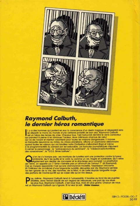 Verso de l'album Raymond Calbuth Ma vie est une jungle !