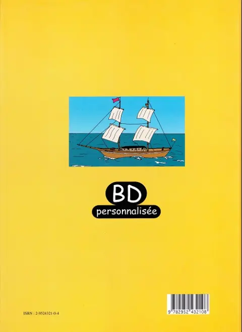 Verso de l'album Le secret du capitaine Crochet