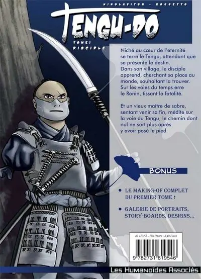 Verso de l'album Tengu-do Tome 1 Disciple