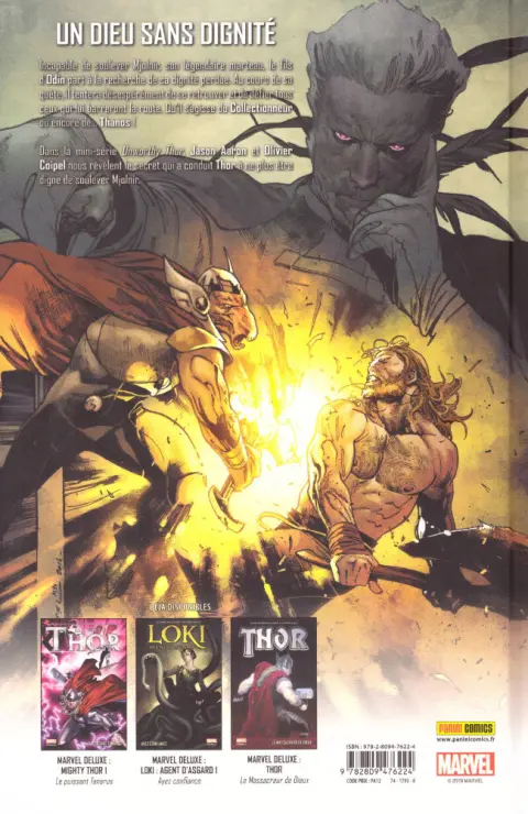 Verso de l'album Thor : La guerre de l'indigne