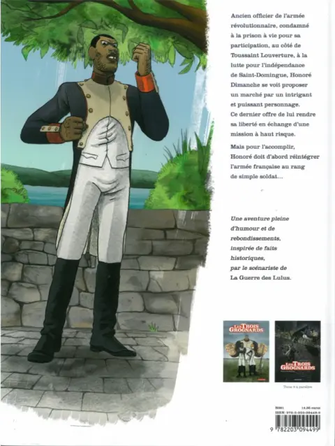 Verso de l'album Les Trois Grognards Tome 1 L'Armée de la Lune