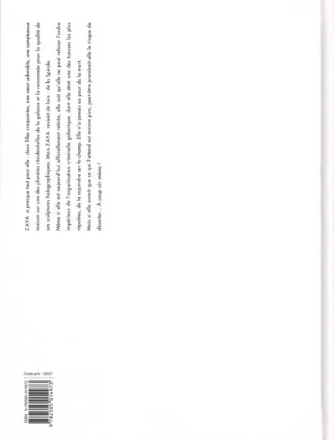 Verso de l'album Zaya 2