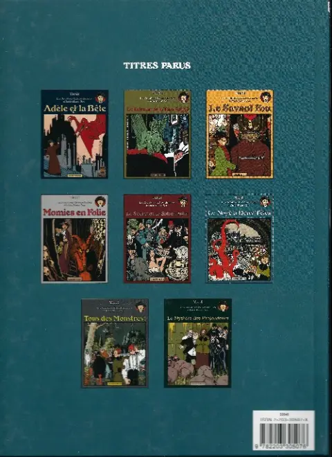 Verso de l'album Les Aventures Extraordinaires d'Adèle Blanc-Sec Tome 6 Le Noyé à Deux Têtes