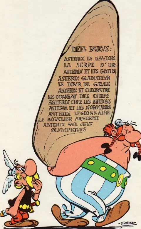 Verso de l'album Astérix Tome 5 Le tour de Gaule d'Astérix