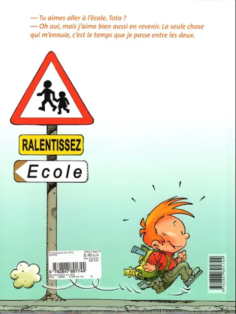 Verso de l'album Les Blagues de Toto Tome 1 L'école des vannes