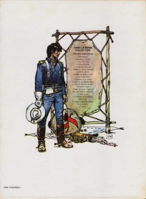 Verso de l'album Blueberry Tome 9 La piste des Sioux