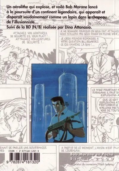 Verso de l'album Bob Morane Tome 3 Les Tours de cristal