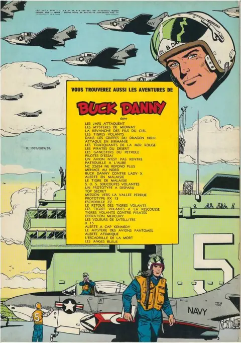 Verso de l'album Buck Danny Tome 6 Attaque en Birmanie