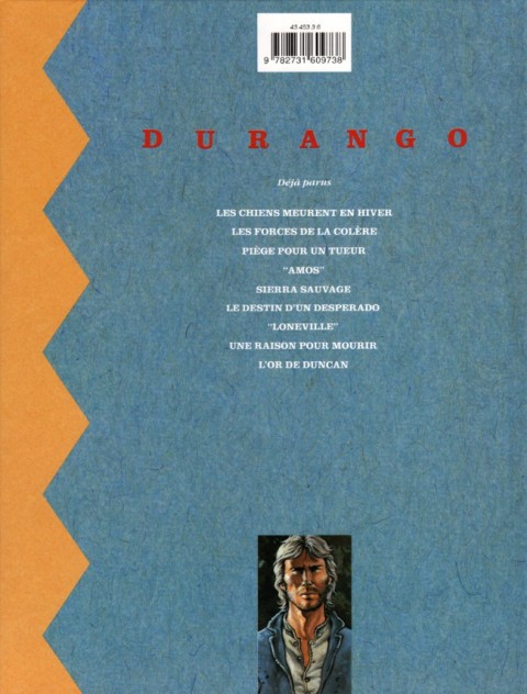 Verso de l'album Durango Tome 3 Piège pour un tueur