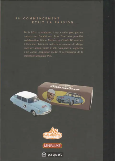 Verso de l'album Les Enquêtes auto de Margot Tome 2 Les Déesses de la Route