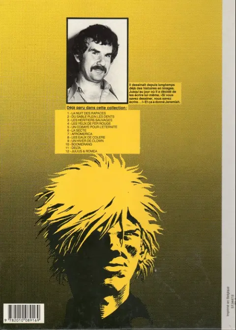 Verso de l'album Jeremiah Tome 7 Afromérica