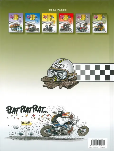 Verso de l'album Joe Bar Team Tome 6