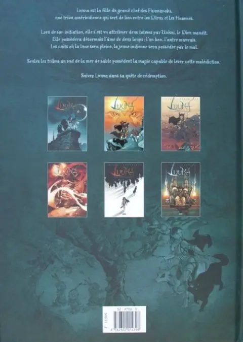 Verso de l'album Luuna Tome 2 Le Crépuscule du Lynx