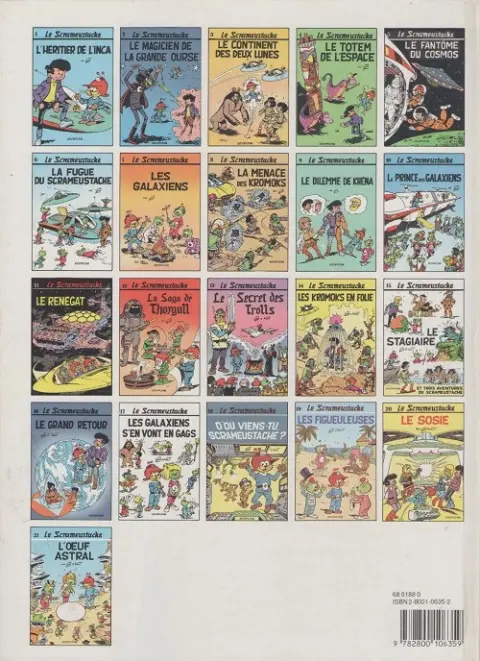 Verso de l'album Le Scrameustache Tome 7 Les galaxiens