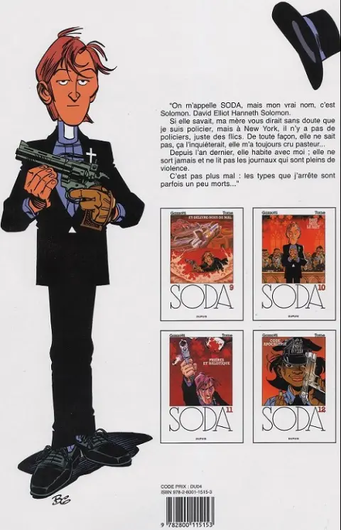 Verso de l'album Soda Tome 1 Un ange trépasse