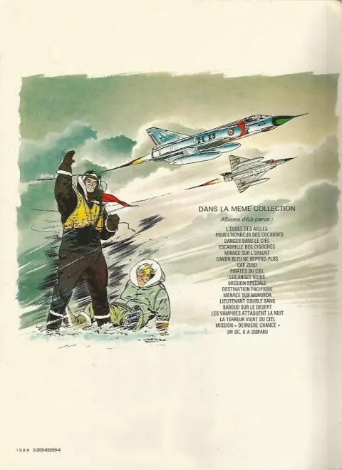 Verso de l'album Tanguy et Laverdure Tome 9 Les anges noirs