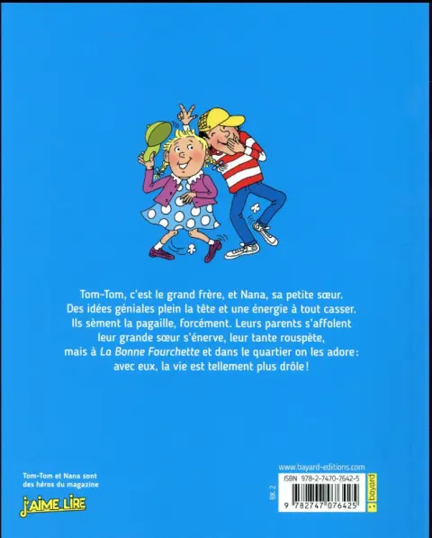 Verso de l'album Tom-Tom et Nana Tome 9 Les fous du mercredi