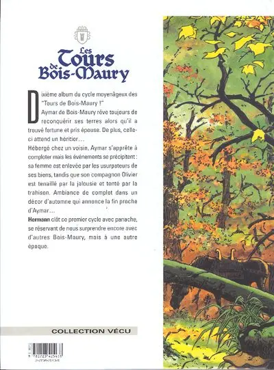 Verso de l'album Les Tours de Bois-Maury Tome 10 Olivier