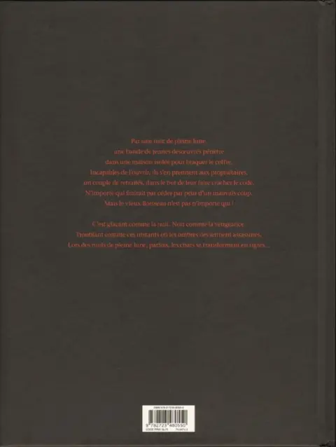 Verso de l'album Une nuit de pleine lune