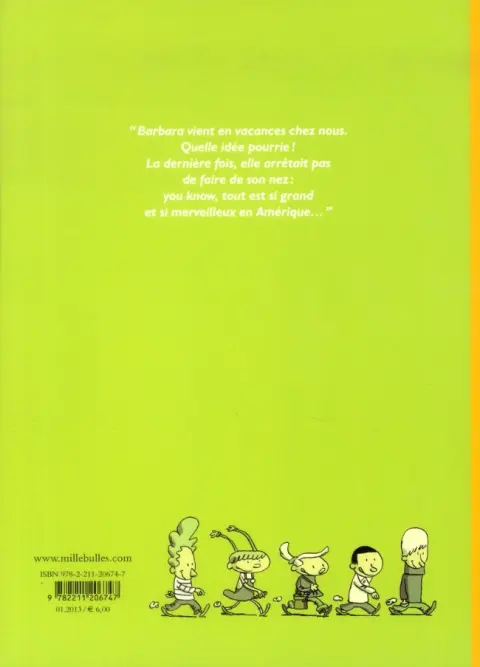 Verso de l'album Zizi la chipie Tome 1 La cousine d'Amérique