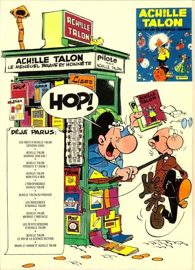 Verso de l'album Achille Talon Tome 11 Brave et honnête Achille Talon