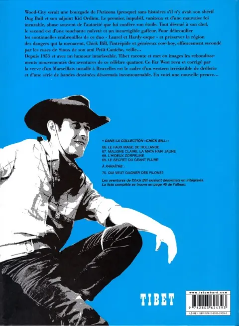 Verso de l'album Chick Bill Tome 59 Le secret du géant Flure