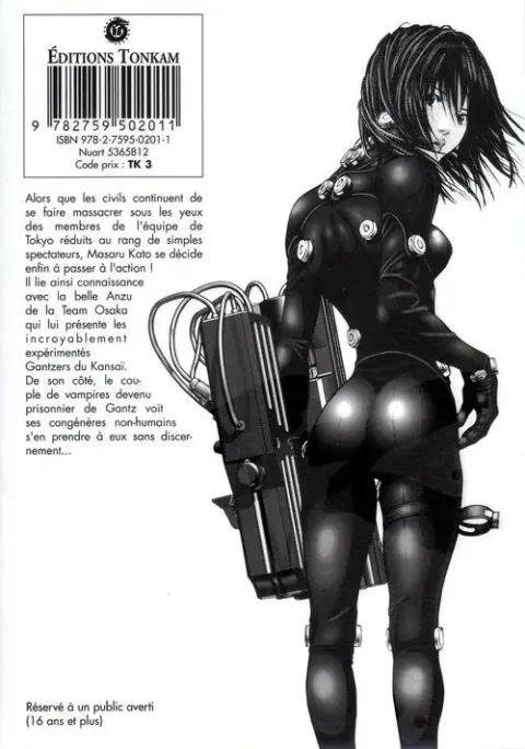 Verso de l'album Gantz 22