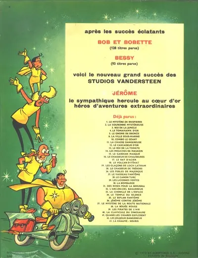 Verso de l'album Jérôme Tome 43 La chauve-souris