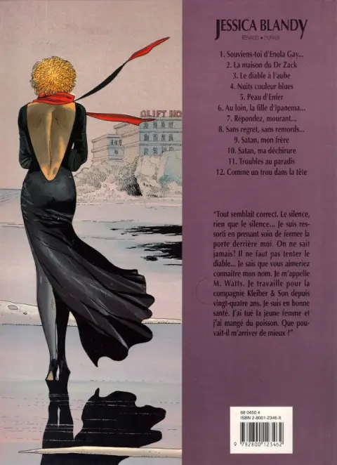 Verso de l'album Jessica Blandy Tome 12 Comme un trou dans la tête