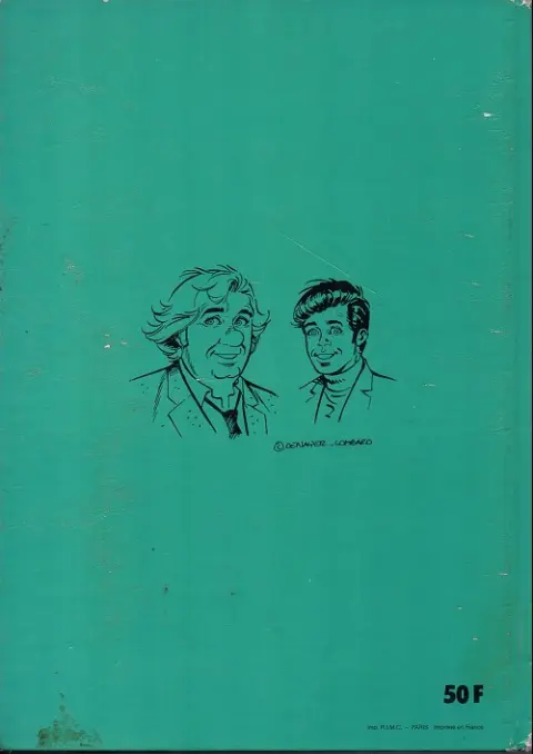 Verso de l'album Tintin N° 58