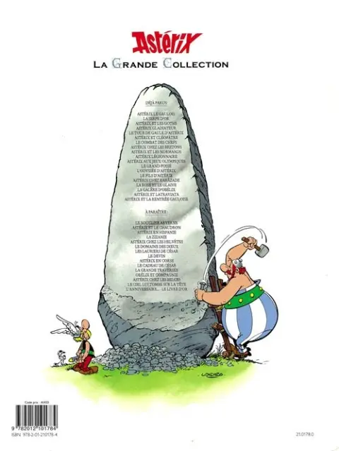 Verso de l'album Astérix La Grande Collection Tome 10 Astérix légionnaire