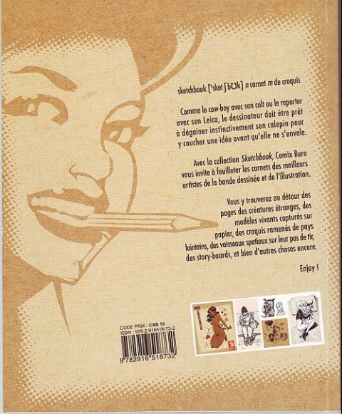 Verso de l'album Sketchbook - Comix Buro Sketchbook Mig